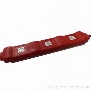 3 Pieces of 5050 Waterproof High-brightness LED Injection Module, Measures 73 x 12.5 x 7mm